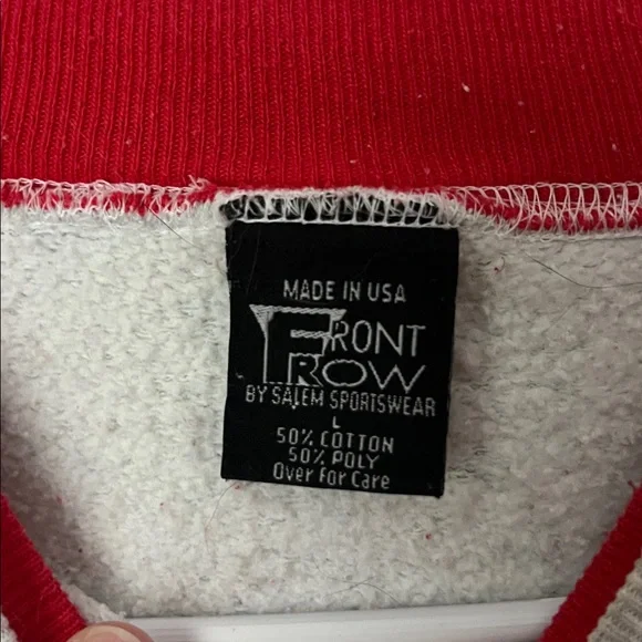 VTG 90s Indiana Hoosiers Salem Sportswear USA Crewneck L Retro NCAA Basketball♠️ - Picture 4 of 7